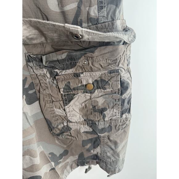 Men's Cargo Shorts Elastic Waist Multi Pocket Hiking Outdoor Camo Cotton Sz 42.. - Picture 6 of 16